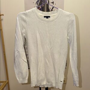 Classic Shimmery White Sweater